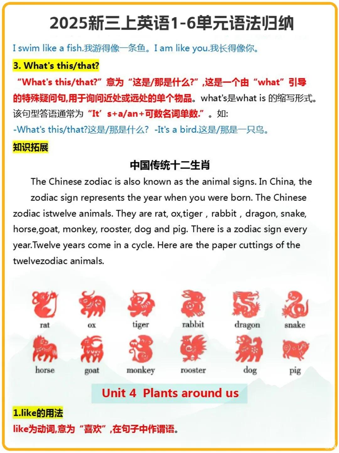 三年级上册英语词汇句型_英语三年级上册_三年级英语学习重点
