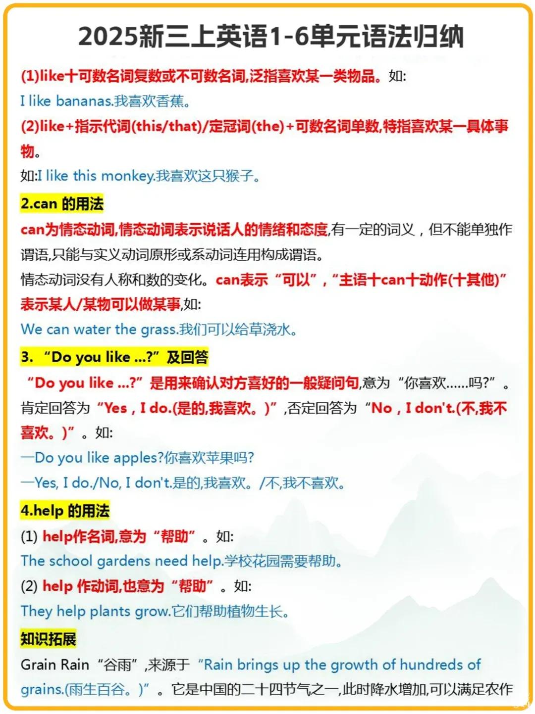 英语三年级上册_三年级上册英语词汇句型_三年级英语学习重点