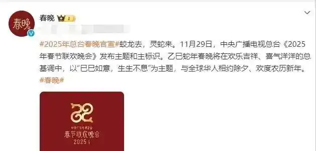 春晚2025主题巳巳如意生生不息分析_2025春晚灵异事件辟谣_春晚收视率下滑原因及对策