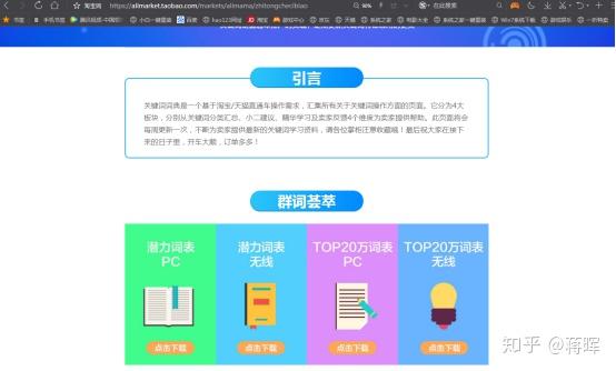 淘宝官方Top20w词表在哪儿下载?