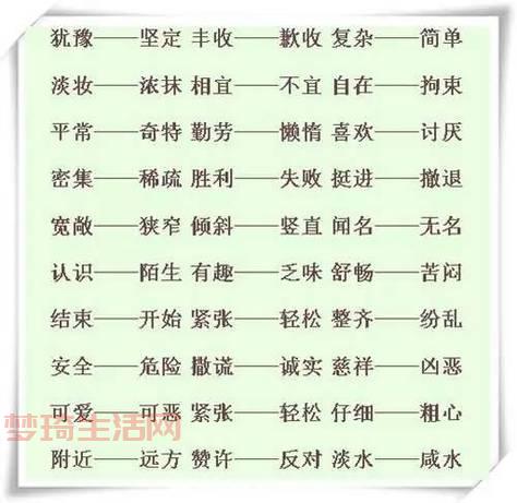 明白的反义词是什么？这几个词你一定想不到！