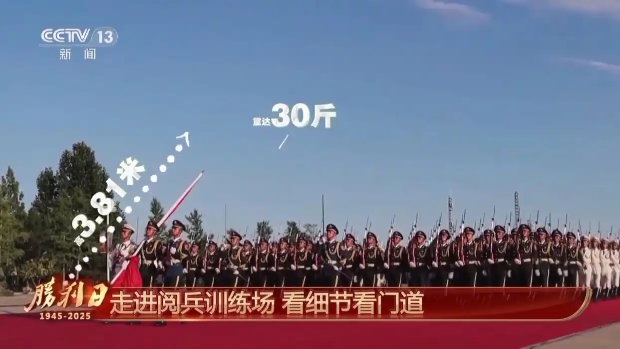 阅兵队列整齐得像复制粘贴 有何秘诀_阅兵训练 国旗护卫队 无伴奏踩点_仪仗方队 75厘米步幅 练成秘诀
