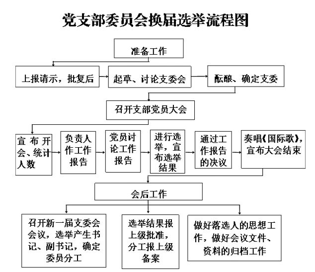 【党务知识】党支部委员会换届选举流程