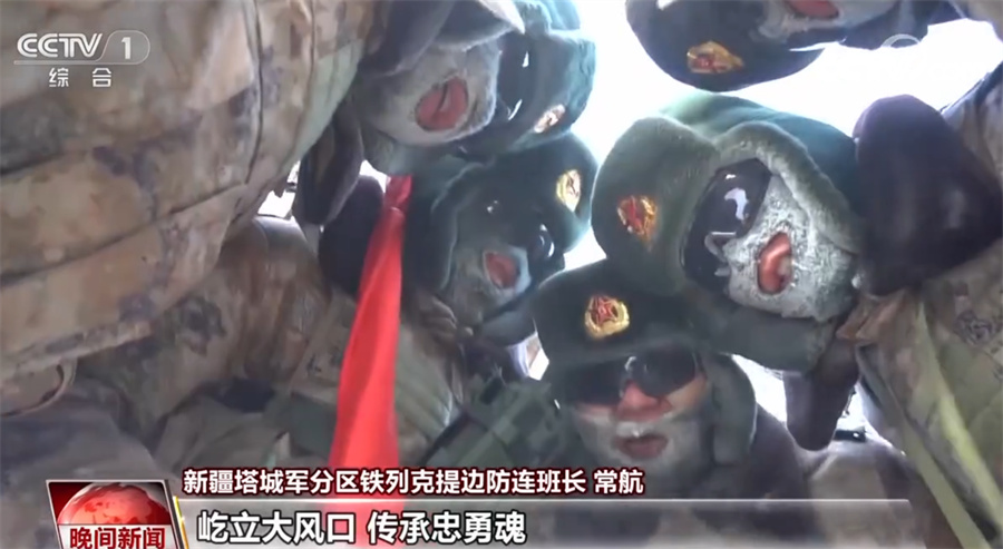 边防军人再次踏上巡逻路_新疆塔城军分区铁列克提边防连巡逻_982高地边防巡逻