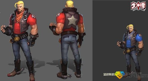 《大冲锋》牛仔风初始套装原画首度曝光(jpg)