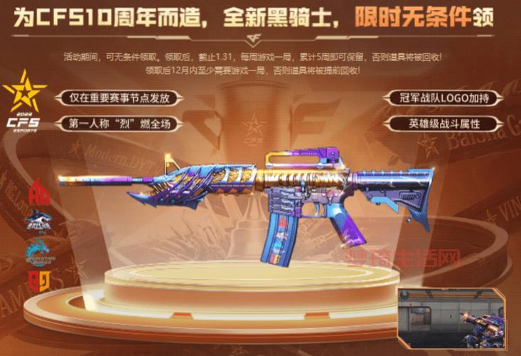 穿越火线最新福利有哪些？免费领取永久武器！
