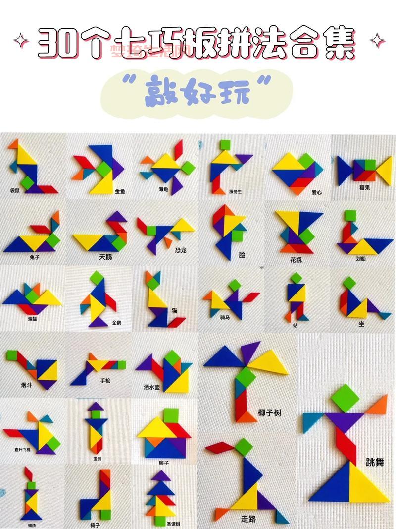 七巧板的图形种类，这些你都知道吗？