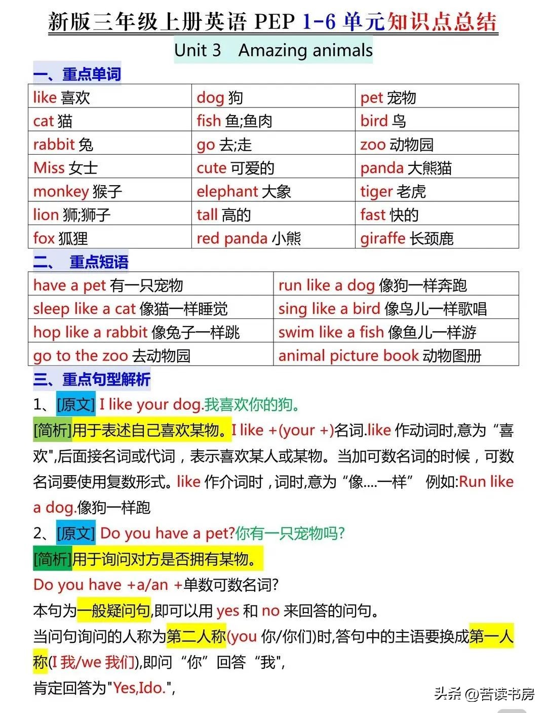 三年级英语上册知识点梳理_三年级英语上册单词表_暑假英语领跑秘籍