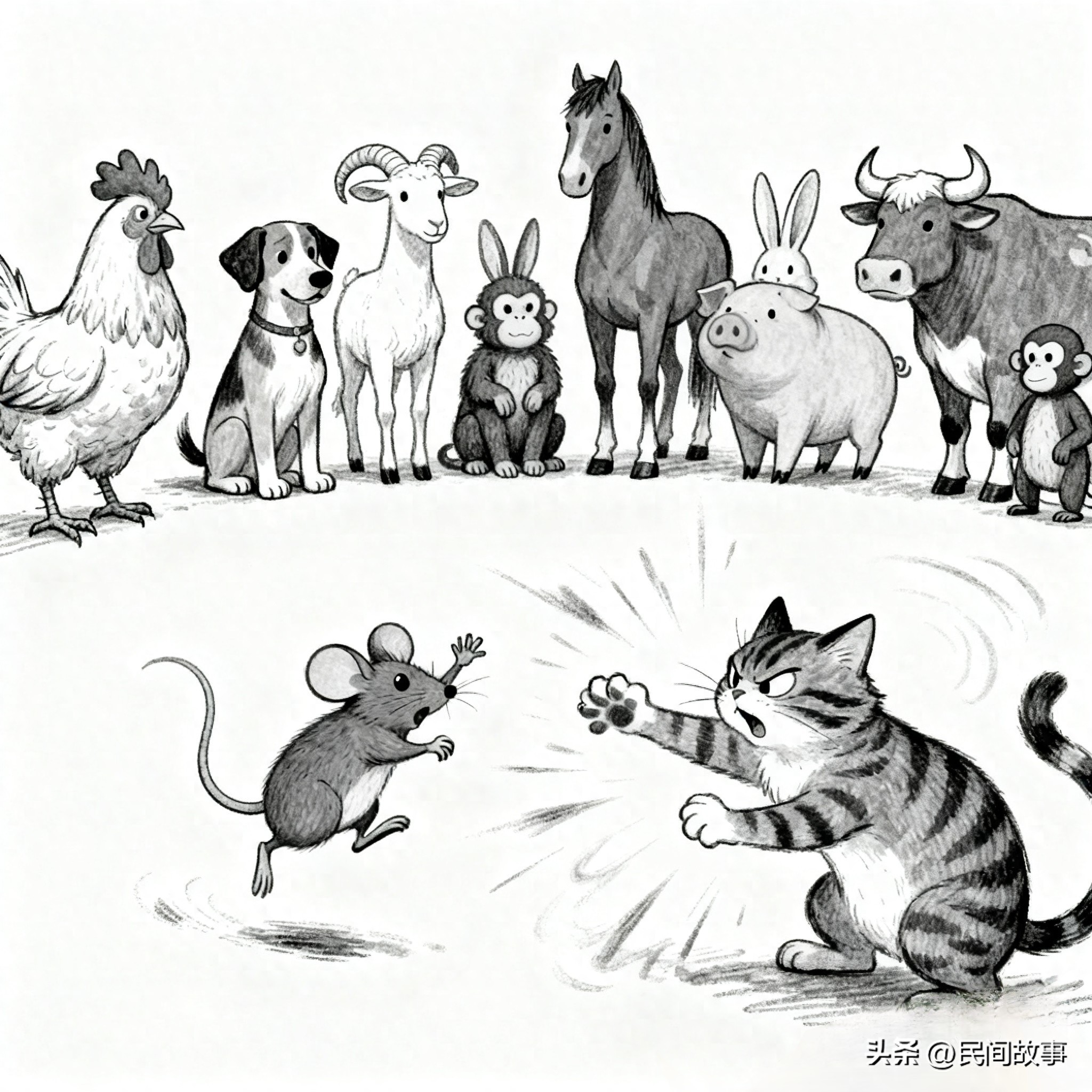 老鼠和猫的生肖故事_生肖传说好玩吗_十二生肖的传说故事