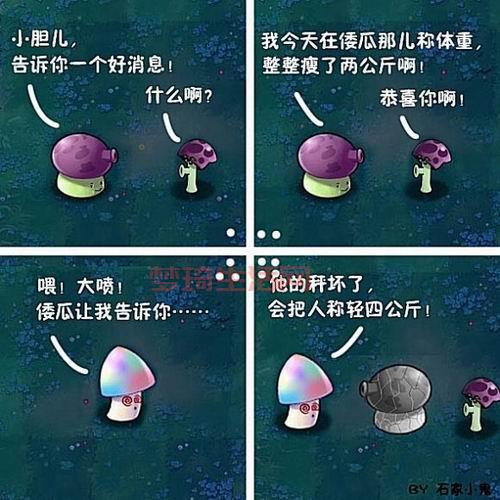 超搞笑的植物大战僵尸四格漫画 (保证让你笑到停不下来)
