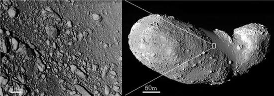 　碎石堆结构小行星（图片来源：JAXA）