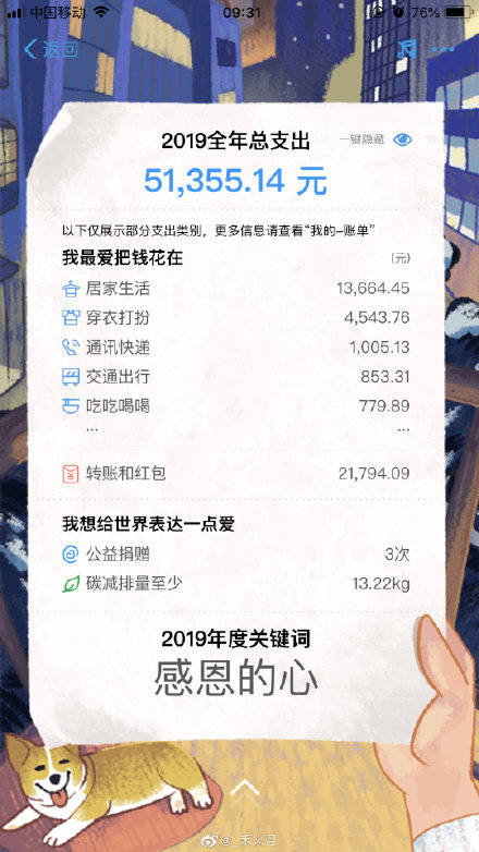 网友百万富翁身份_支付宝家庭树变化几次图片_支付宝年度账单