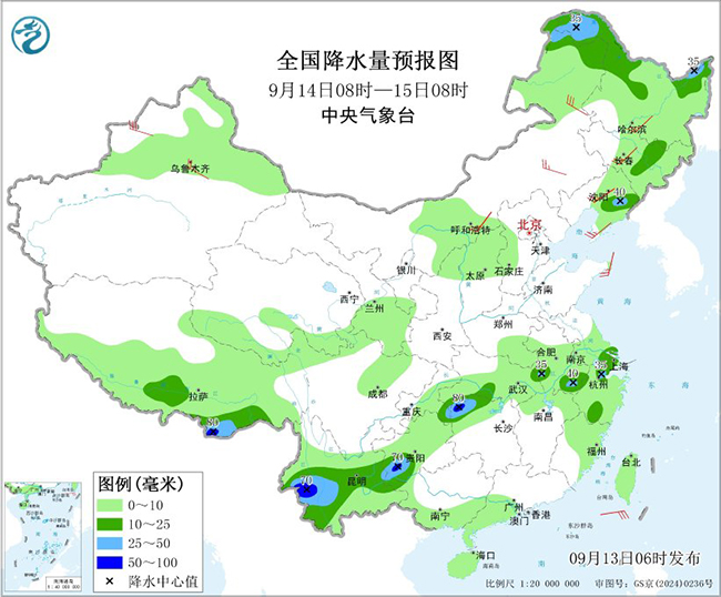中国各地7月13日天气预报-新华网_中国天气强降雨预报_西南地区强对流天气预警