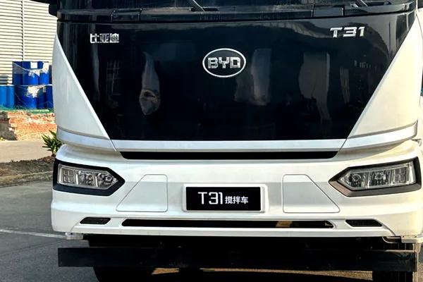 搅拌车图片_比亚迪T31混凝土搅拌车_纯电混凝土搅拌车