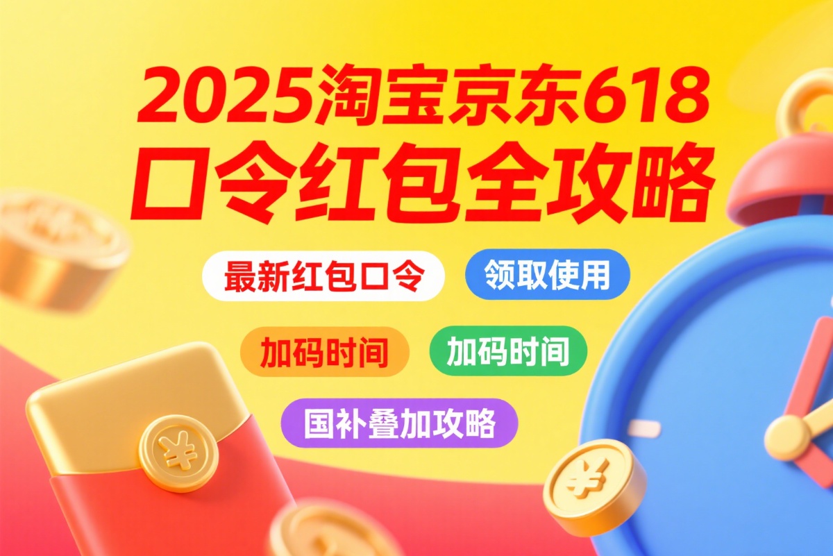 2025京东淘宝618活动最后5天从6月17日20点开始最便宜，京东618最新红包口令是：红包588