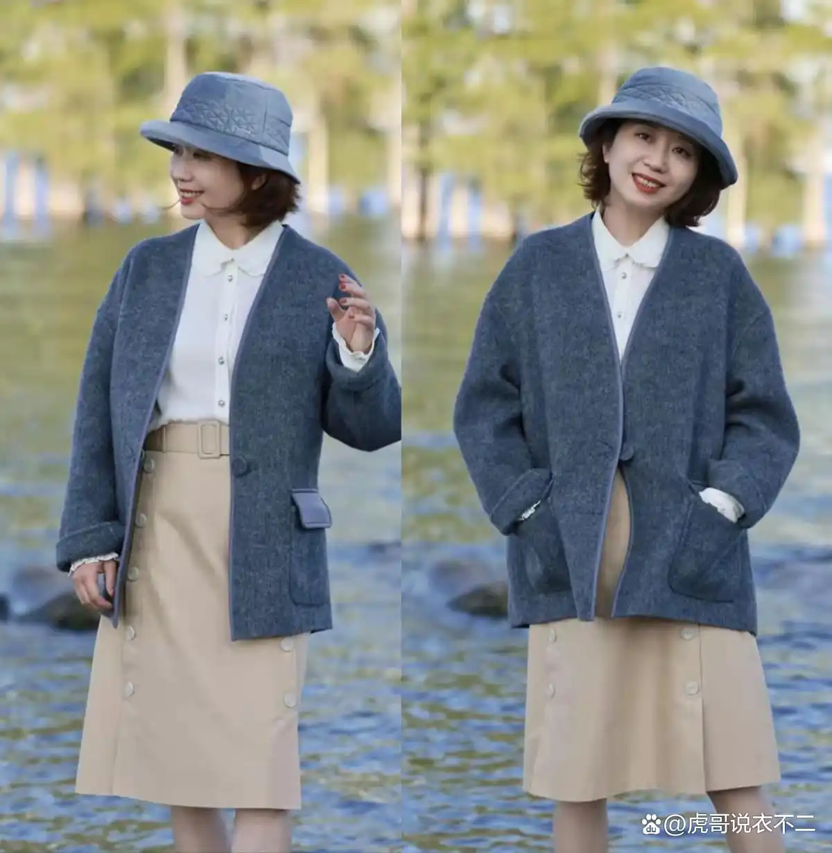 46岁女人穿衣服_内敛女性服装搭配_低调质感配色