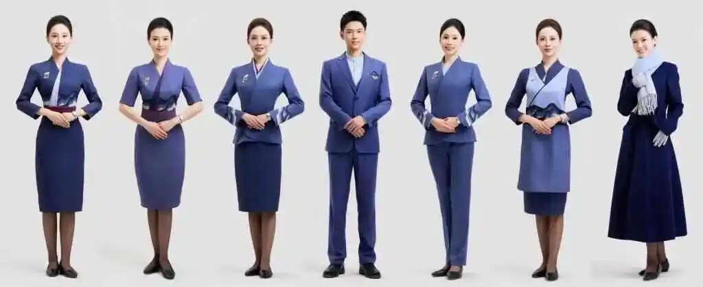 山航新制服青未了系列裤装可选_空乘穿毛衣被吐槽土 山东航空回应_山东航空空乘自由选择裤装