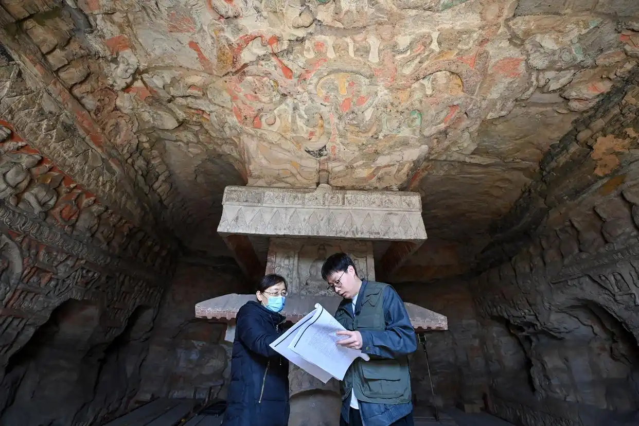 云冈研究院文物保护_云冈大佛都被山西消防喊来上班_云冈石窟保护研究