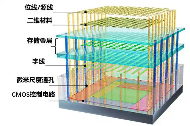 全球首颗！中国研发全新架构闪存芯片_二维-硅基混合架构闪存芯片_复旦大学二维电子器件