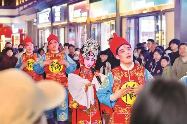邯郸道历史文化街区戏曲表演_邯郸东风剧团豫剧快闪_东风豫剧团
