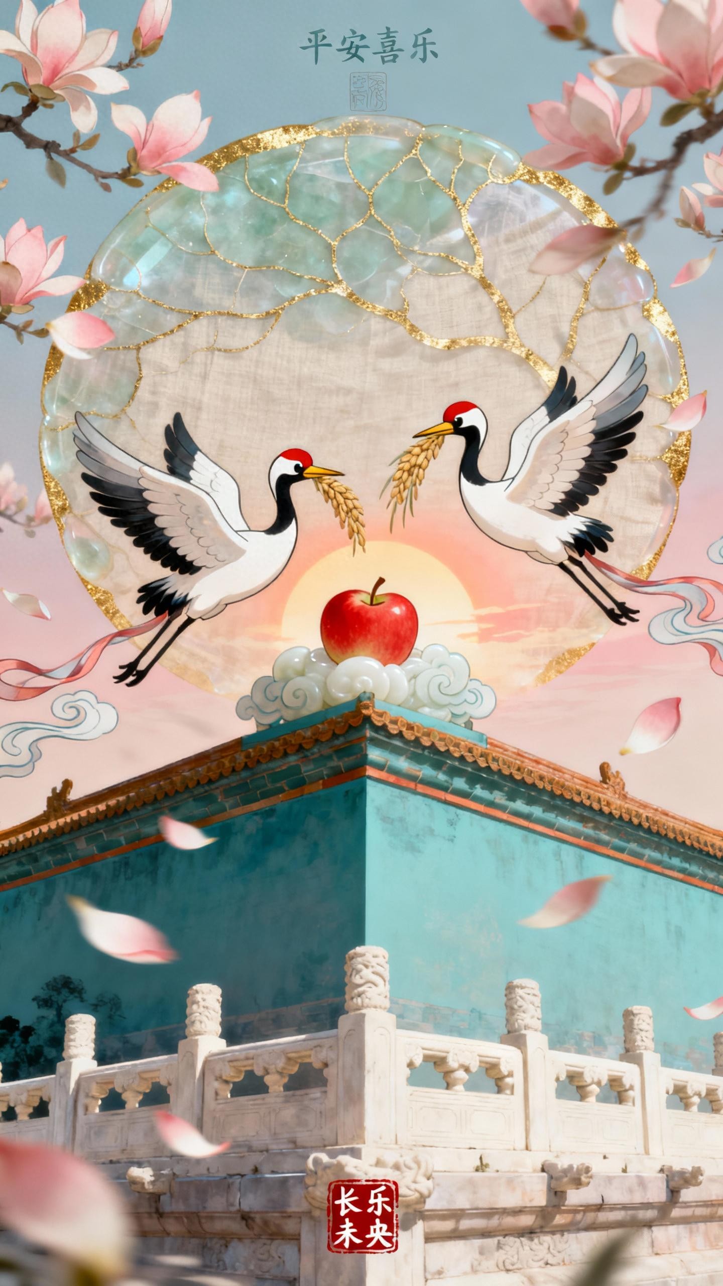 这组国风壁纸，藏着传统文化的吉祥密码与治愈力量