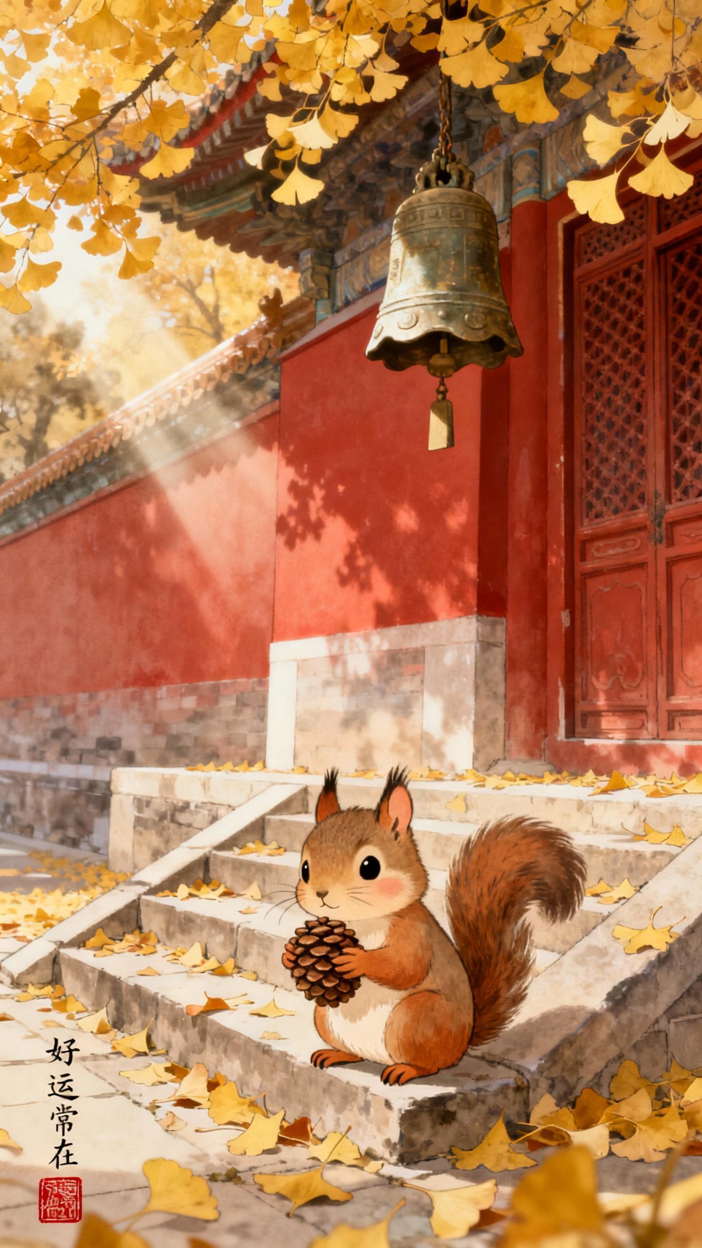 最新的手机墙纸带字_故宫祥瑞图案_传统吉祥文化现代设计