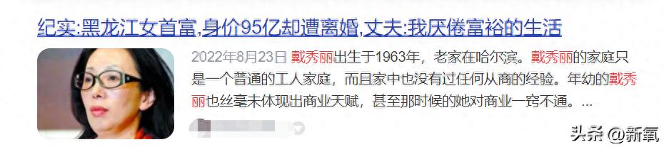 戴秀丽霍肯离婚细节_戴秀丽 戴永革背景_戴秀丽霍肯离婚原因