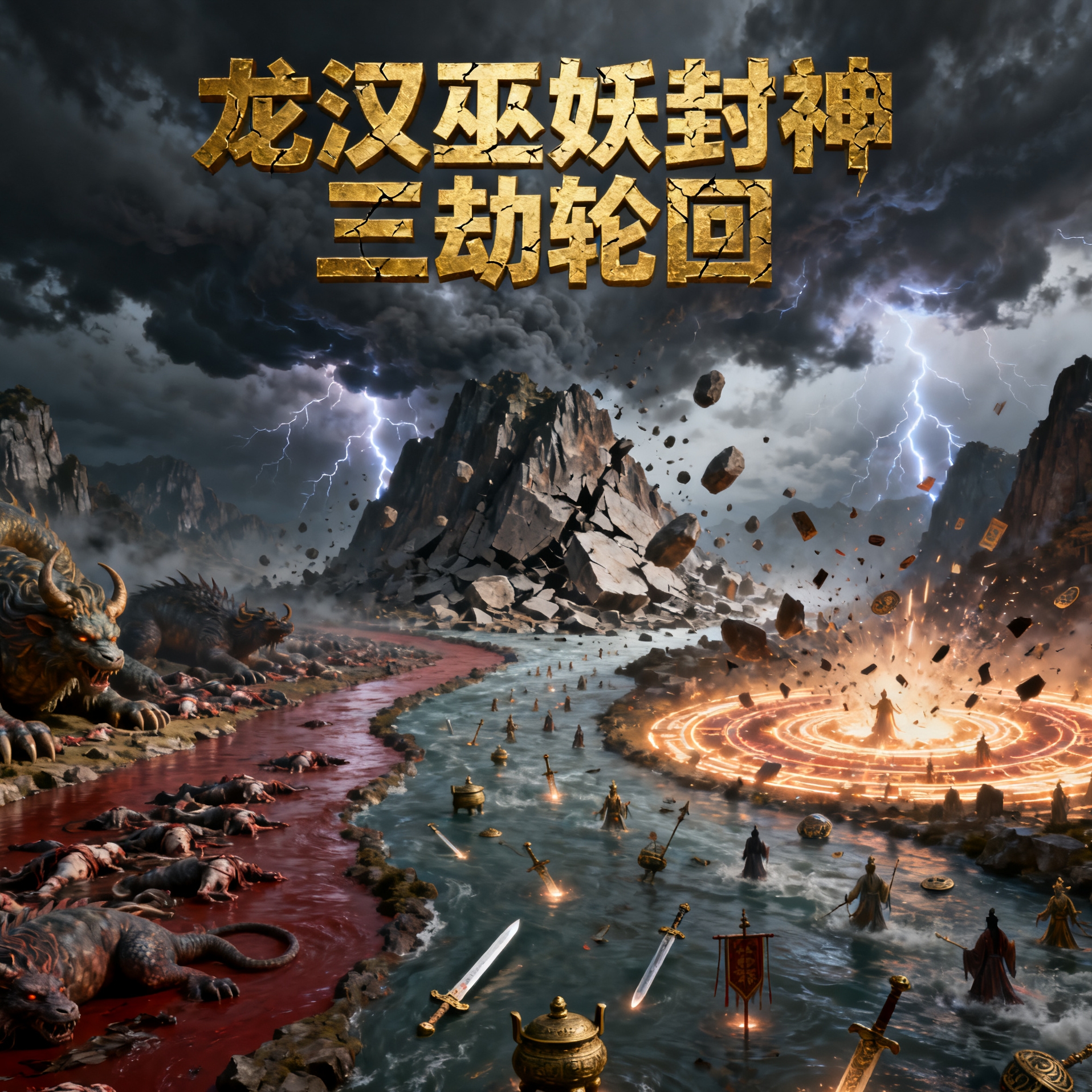 洪荒三大无量量劫_穿越洪荒得盘古精血_龙汉初劫神兽大战