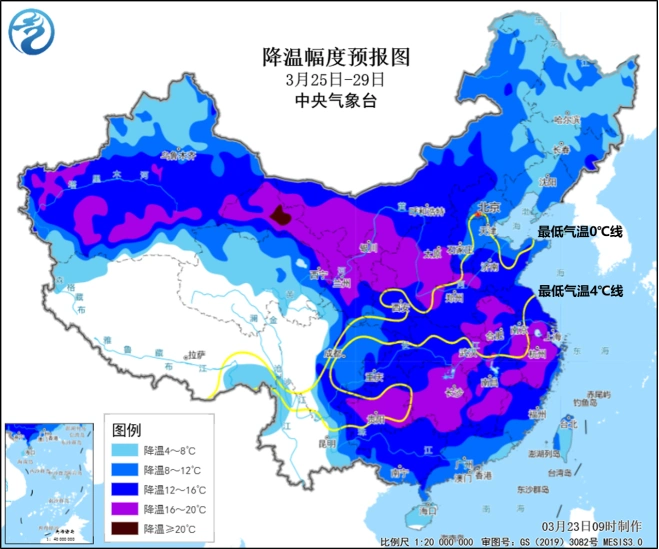 中国三月气温回暖冲击纪录_下周起南北方气温都有大变化_大回暖后寒潮来袭降温剧烈