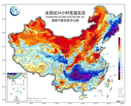 下周起南北方气温都有大变化_冷空气阴雨天气降温10℃_华南高温35℃以上