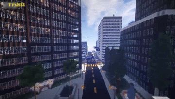 Minecraft建筑神作_MC洛杉矶城市还原_我的世界现实版图片