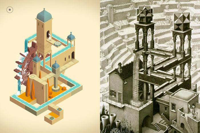 埃舍尔的经典《瀑布》