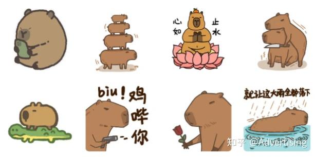 年轻人动物表情包_鼠鼠火箭_卡皮巴拉豚门文化