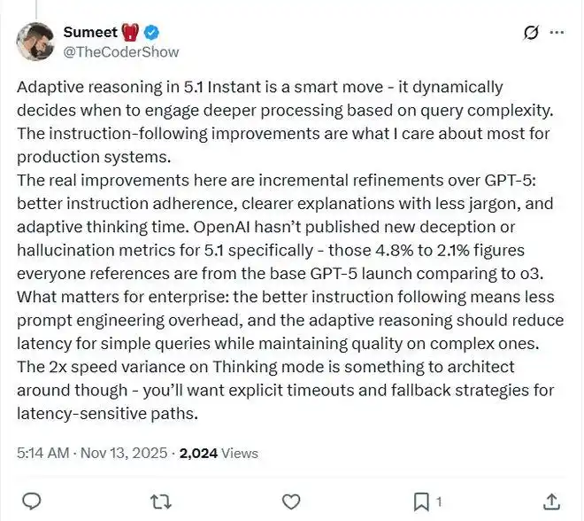 gpt-5.1发布 openai开始拼情商_GPT-5.1升级 OpenAI 指令遵循改进 个性化定制功能