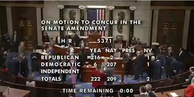 美国政府停摆结束_美国国会众议院临时拨款法案_美国政府结束史上最长“停摆”