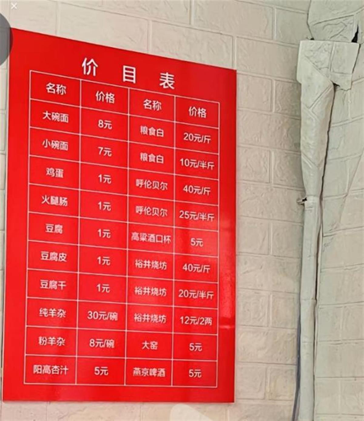 车场面馆明码实价_山西一小区大门交房后变牛肉面馆_山西大同阴阳价面馆重新开业