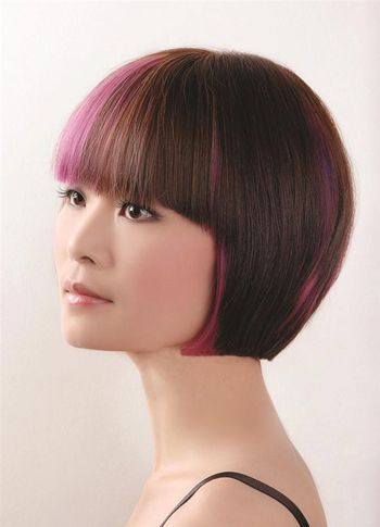 国字脸短发挑染_国字脸沙宣发型_中长发梨花烫内扣发型
