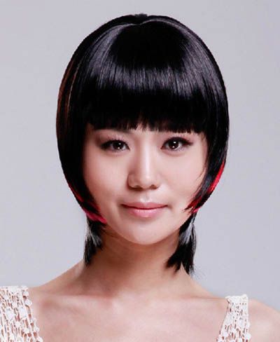 中长发梨花烫内扣发型_国字脸沙宣发型_国字脸短发挑染