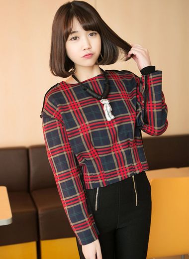 韩式甜美清新风齐肩直发内扣梨花头_女生中短发齐刘海波波头_中长发梨花烫内扣发型