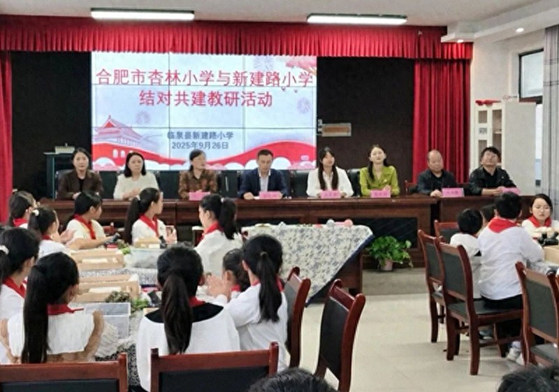 合肥市杏林小学 临泉县新建路小学 结对共建活动_合肥桃花潭规划中小学