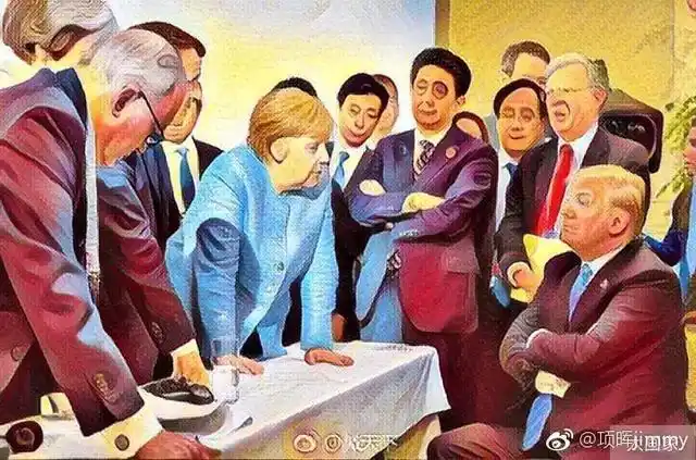 特朗普马克龙握手_特朗普马克龙26秒“掰手腕式握手”_特朗普握手特点