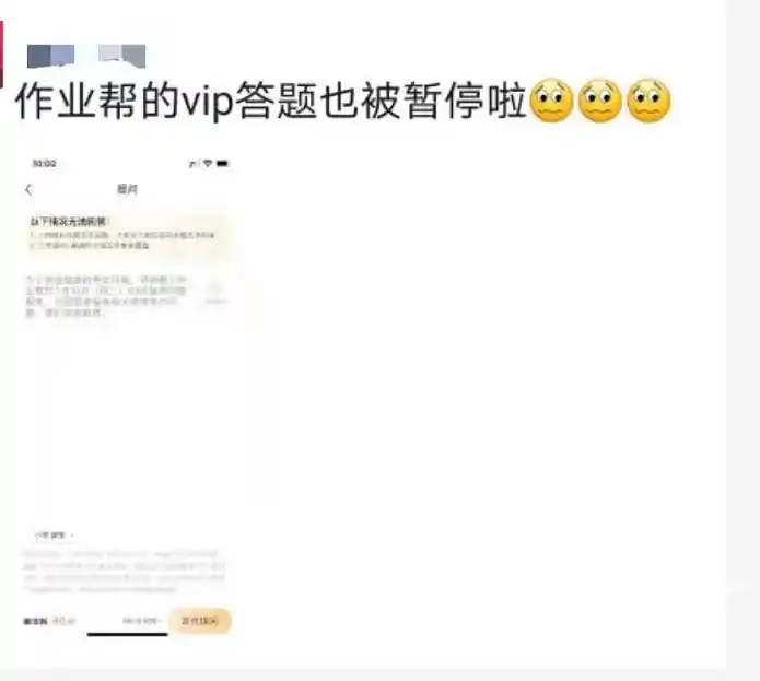 在线教育监管趋严_作业帮显示网络异常_杭州作业帮暂停VIP问答服务