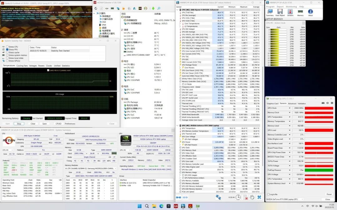 联想拯救者R7000P 2025评测_联想笔记本哪款玩游戏最好_RTX 5060 8GB游戏本性能分析