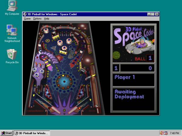 三维弹球windows 95 plus 三维弹球全名_三维弹球太空军校生