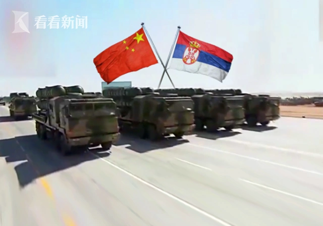 红旗-22导弹现身塞尔维亚阅兵彩排_FK-3中程防空导弹系统_红旗-22防空导弹出口型号