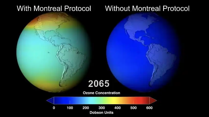 保护臭氧层的国际条约_氟利昂对臭氧层的影响_地球臭氧层正在恢复