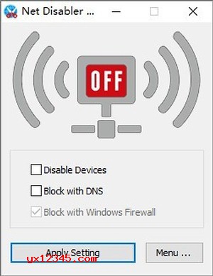 Net Disabler一键断网工具_快速禁用网络连接、断开网络 V1.2 下载
