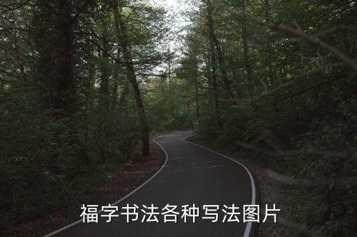 福字书法各种写法图片