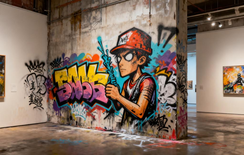 街头艺术拍卖_涂鸦墙商业化_艺术涂鸦