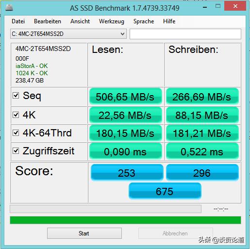 装好系统分好盘如何4k对齐_AS SSD Benchmark测速_选购SSD固态硬盘